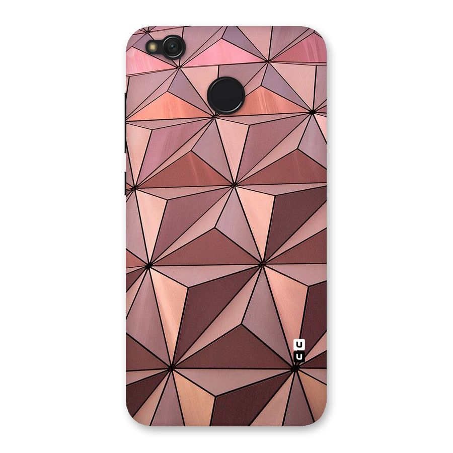 Rosegold Abstract Shapes Back Case for Redmi 4