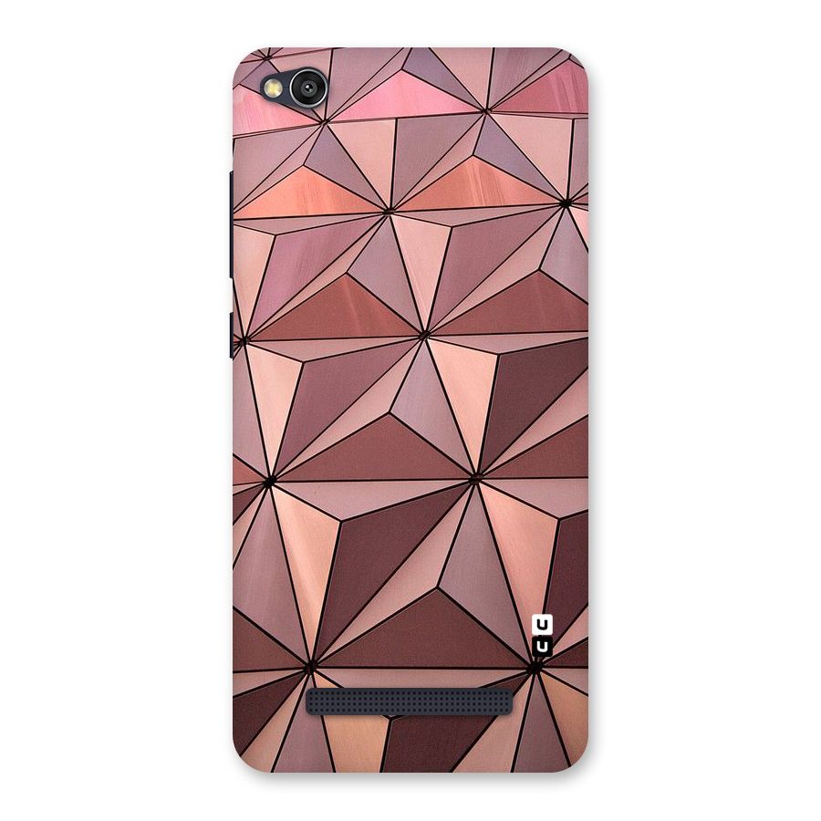 Rosegold Abstract Shapes Back Case for Redmi 4A
