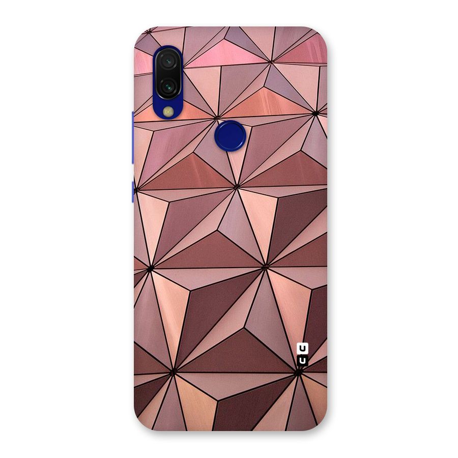 Rosegold Abstract Shapes Back Case for Redmi 7