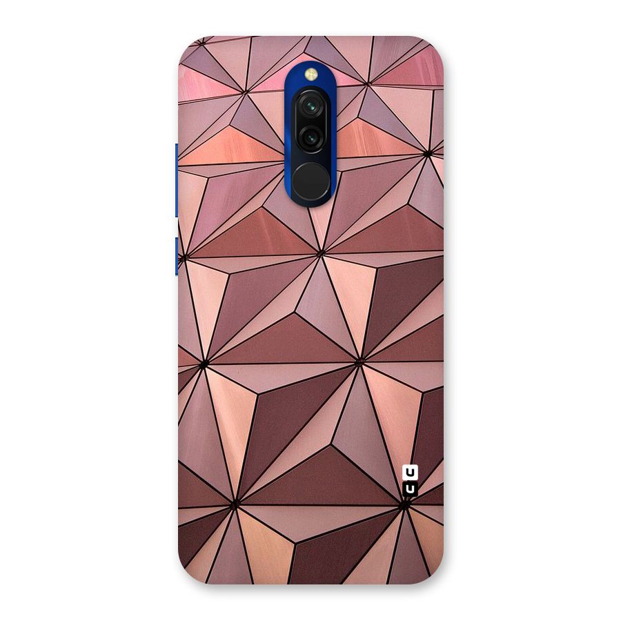 Rosegold Abstract Shapes Back Case for Redmi 8