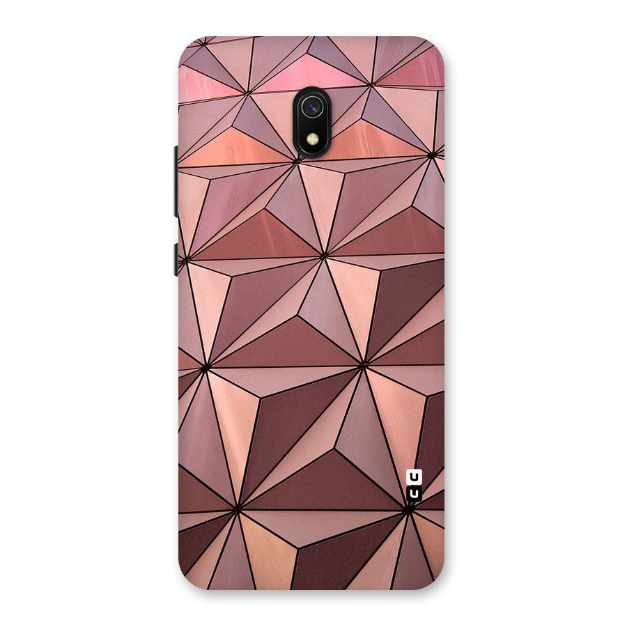 Rosegold Abstract Shapes Back Case for Redmi 8A