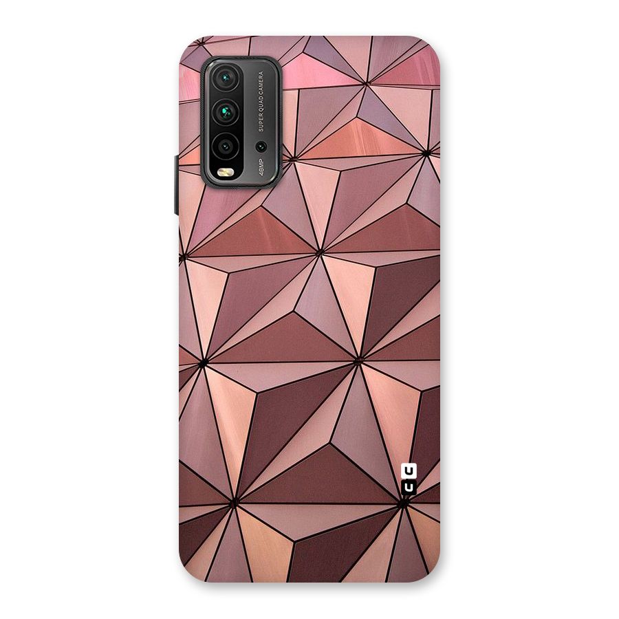 Rosegold Abstract Shapes Back Case for Redmi 9 Power