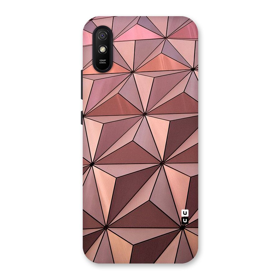 Rosegold Abstract Shapes Back Case for Redmi 9i