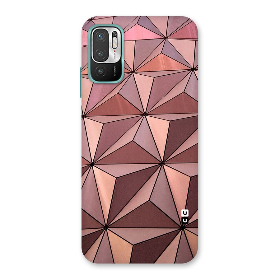 Rosegold Abstract Shapes Back Case for Redmi Note 10T 5G