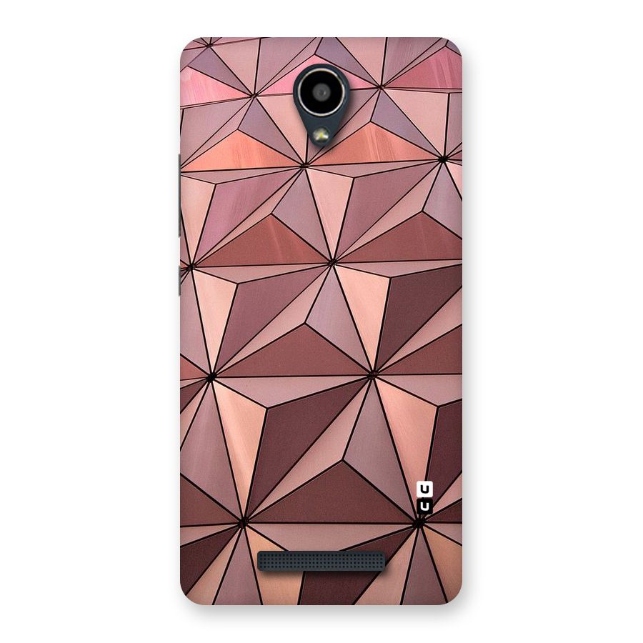 Rosegold Abstract Shapes Back Case for Redmi Note 2