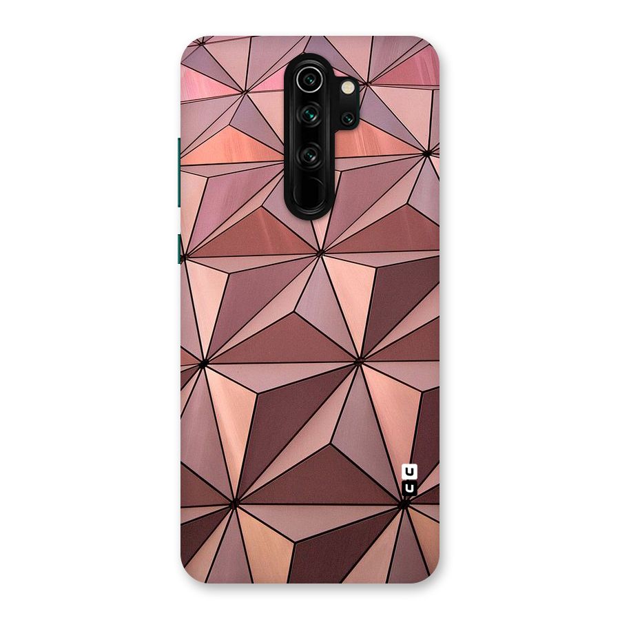 Rosegold Abstract Shapes Back Case for Redmi Note 8 Pro