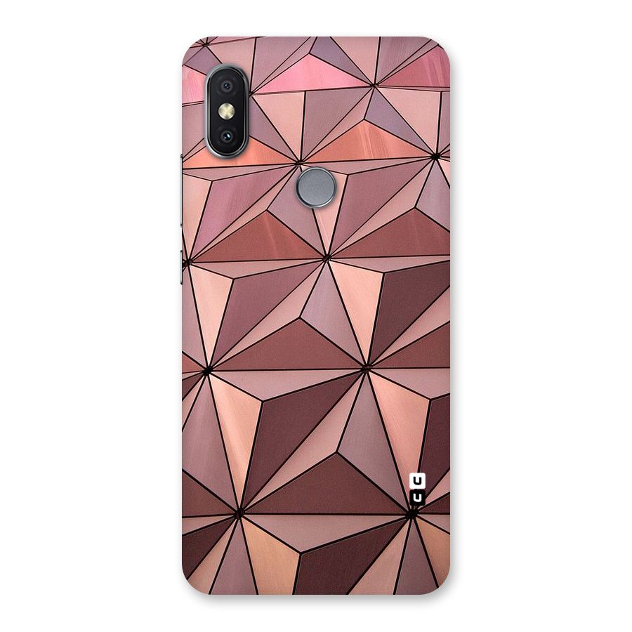 Rosegold Abstract Shapes Back Case for Redmi Y2