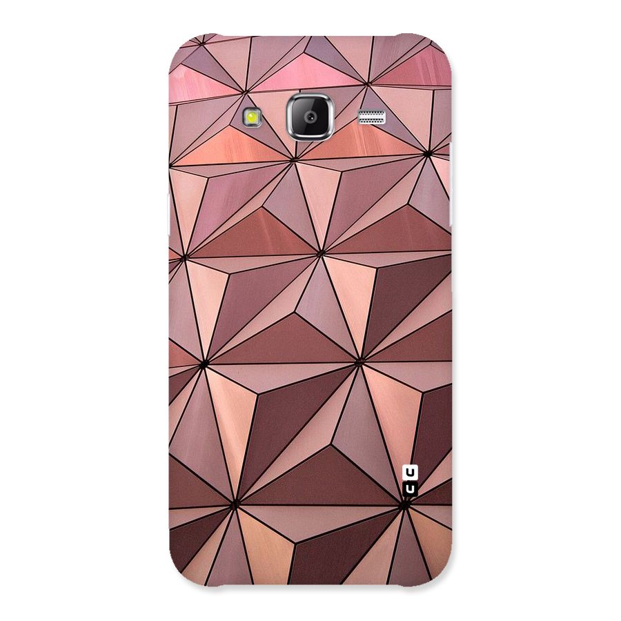 Rosegold Abstract Shapes Back Case for Samsung Galaxy J2 Prime
