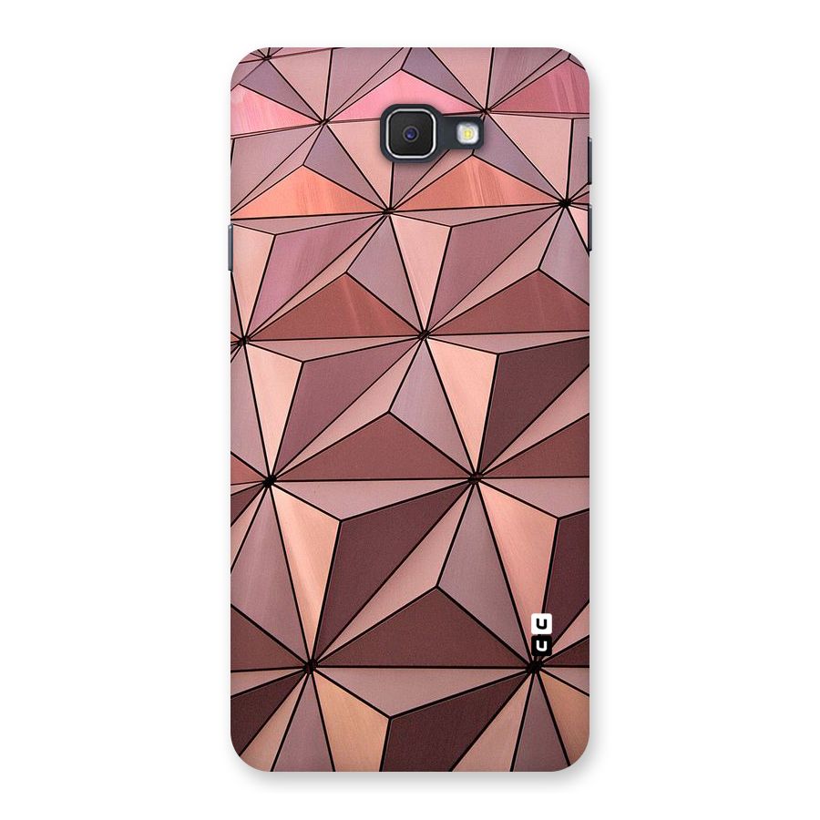 Rosegold Abstract Shapes Back Case for Samsung Galaxy J7 Prime
