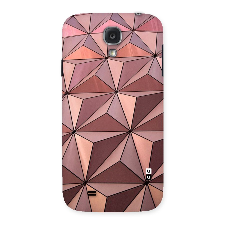 Rosegold Abstract Shapes Back Case for Samsung Galaxy S4