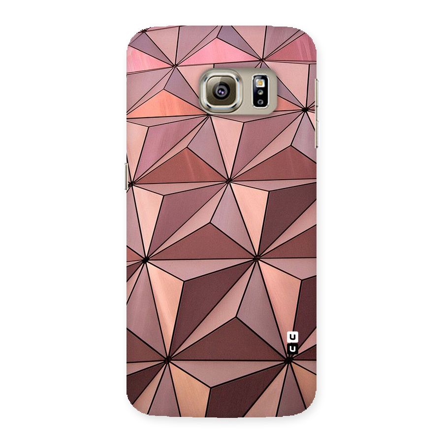 Rosegold Abstract Shapes Back Case for Samsung Galaxy S6 Edge