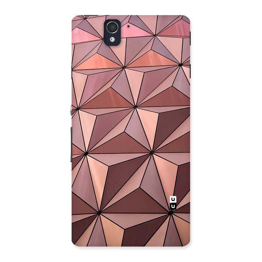 Rosegold Abstract Shapes Back Case for Sony Xperia Z