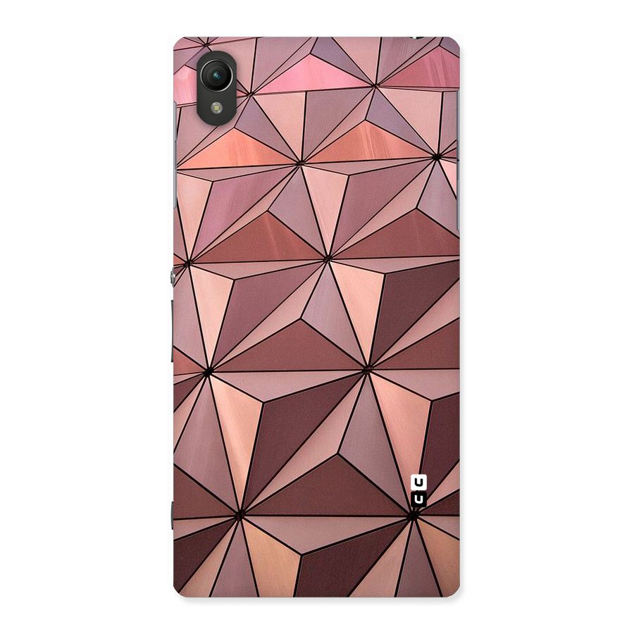 Rosegold Abstract Shapes Back Case for Sony Xperia Z1