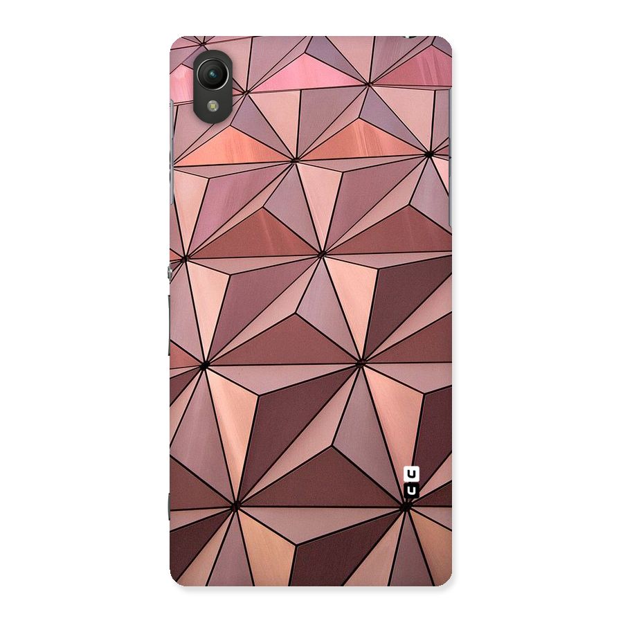 Rosegold Abstract Shapes Back Case for Sony Xperia Z2
