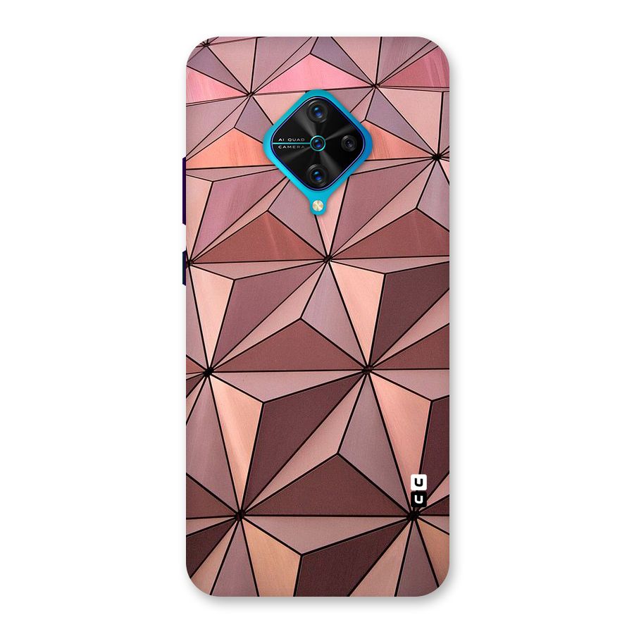 Rosegold Abstract Shapes Back Case for Vivo S1 Pro