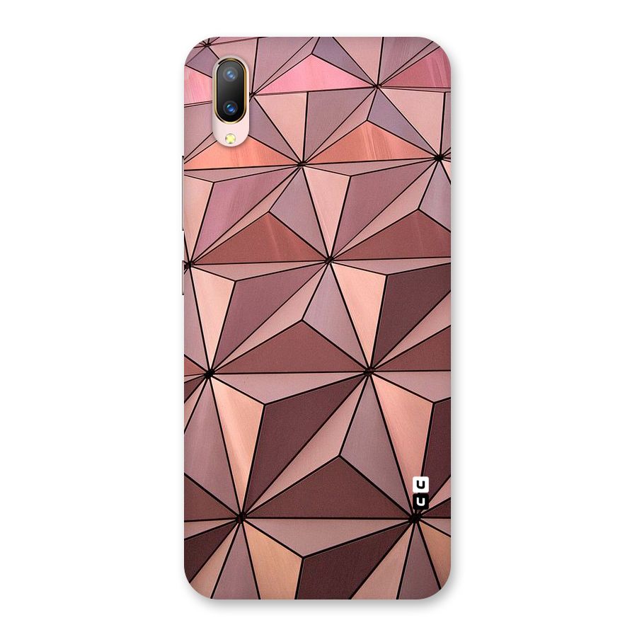 Rosegold Abstract Shapes Back Case for Vivo V11 Pro