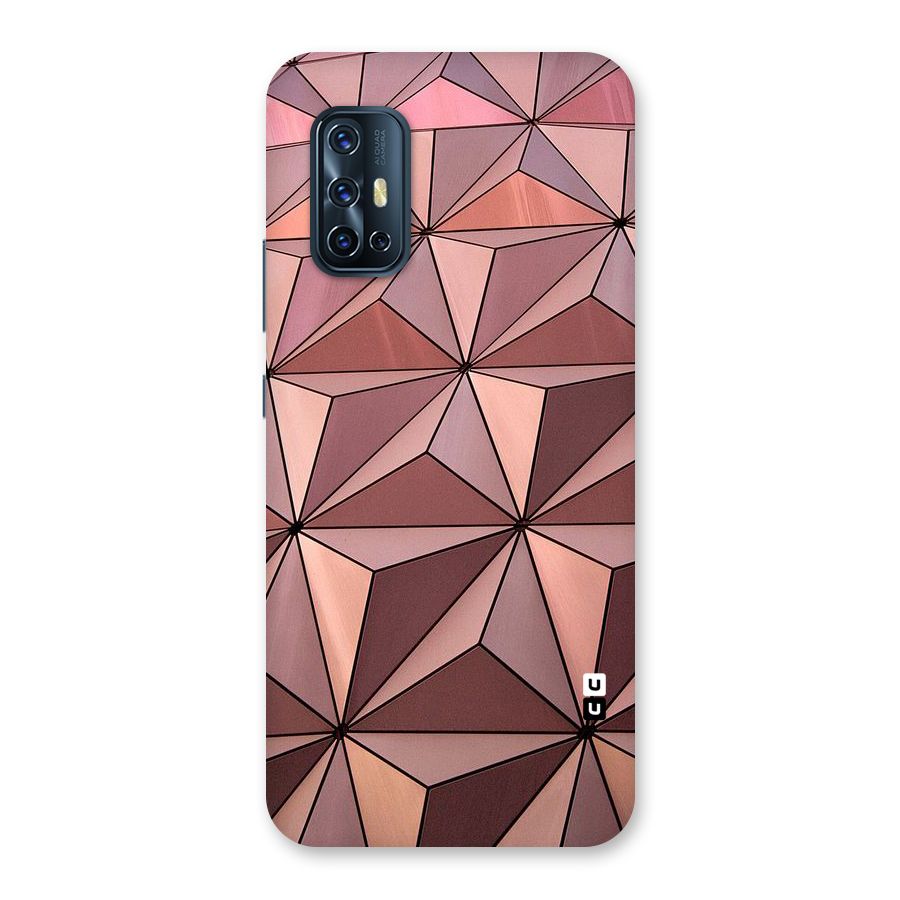 Rosegold Abstract Shapes Back Case for Vivo V17
