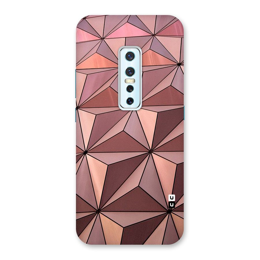 Rosegold Abstract Shapes Back Case for Vivo V17 Pro