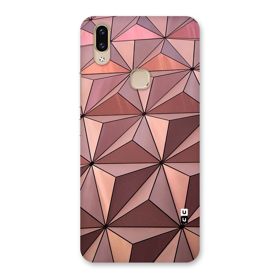 Rosegold Abstract Shapes Back Case for Vivo V9 Youth