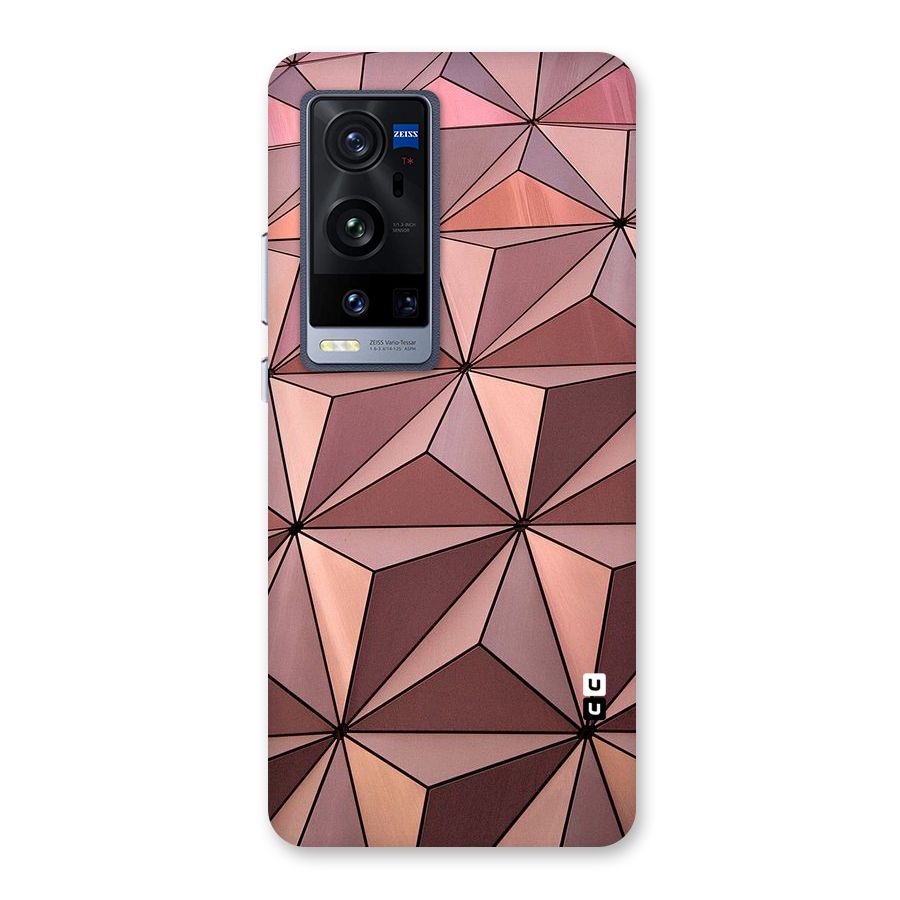 Rosegold Abstract Shapes Back Case for Vivo X60 Pro Plus