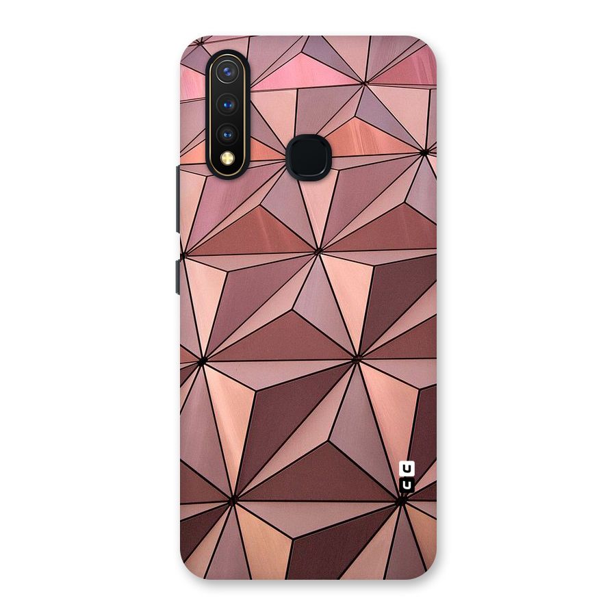 Rosegold Abstract Shapes Back Case for Vivo Y19