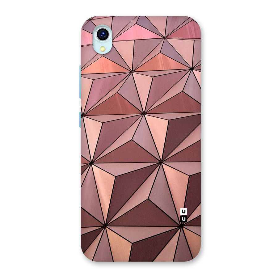 Rosegold Abstract Shapes Back Case for Vivo Y1s
