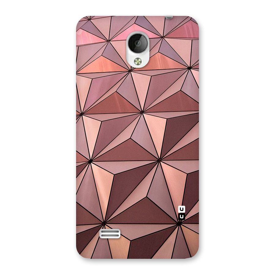 Rosegold Abstract Shapes Back Case for Vivo Y21