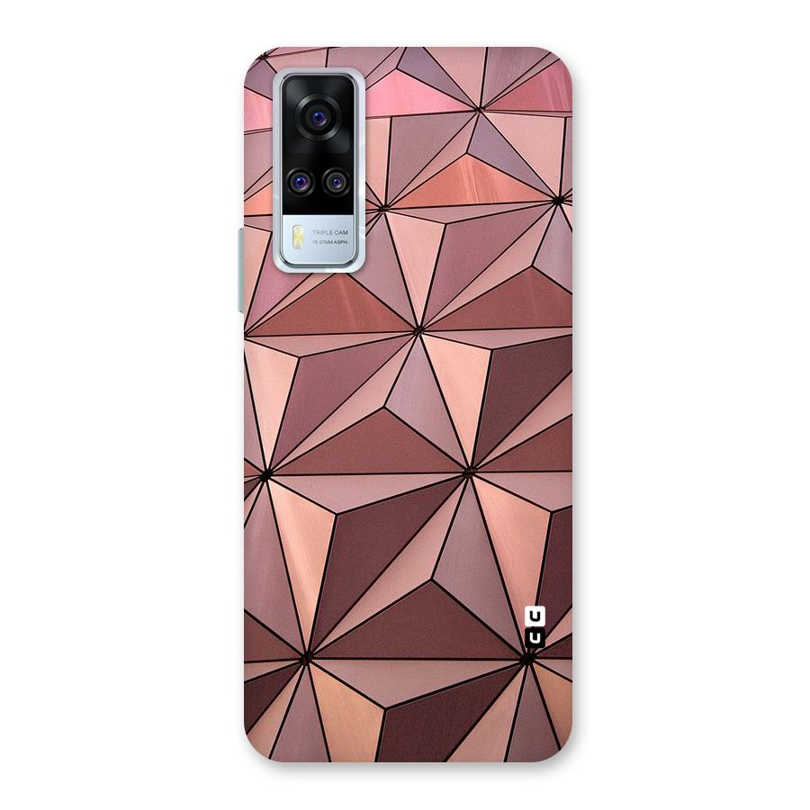 Rosegold Abstract Shapes Back Case for Vivo Y31