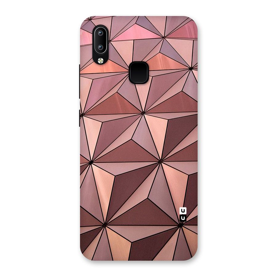 Rosegold Abstract Shapes Back Case for Vivo Y93