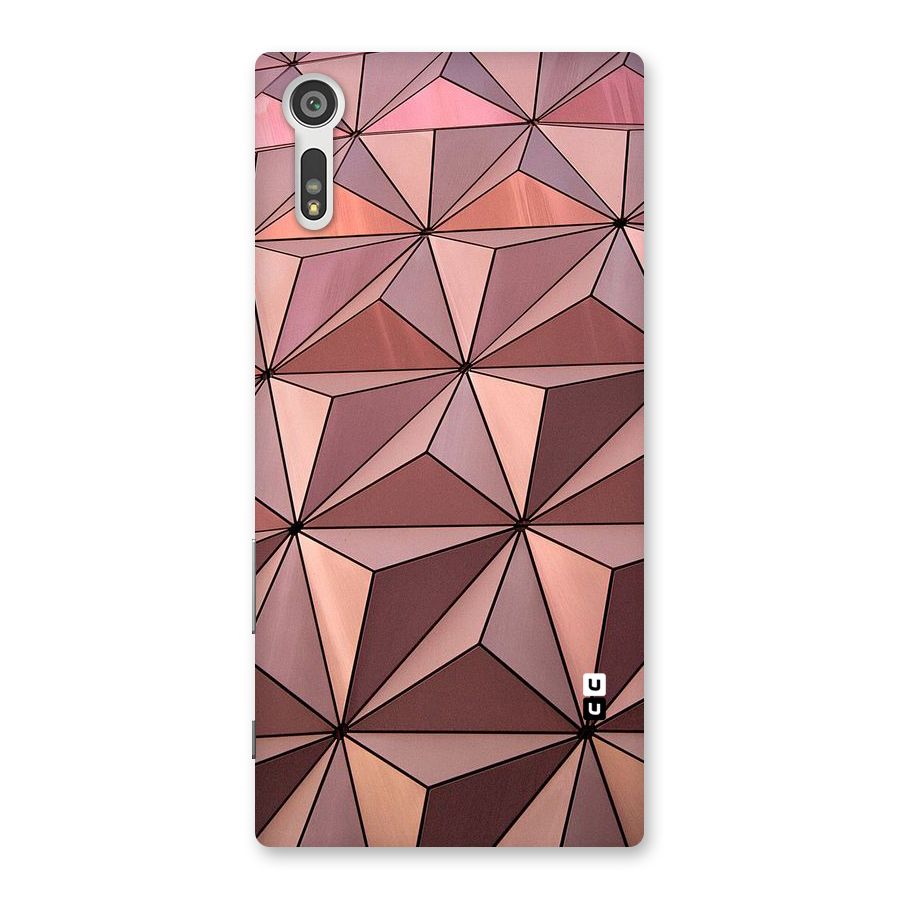 Rosegold Abstract Shapes Back Case for Xperia XZ