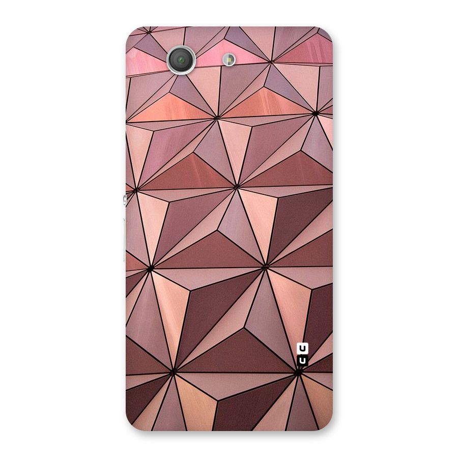 Rosegold Abstract Shapes Back Case for Xperia Z3 Compact