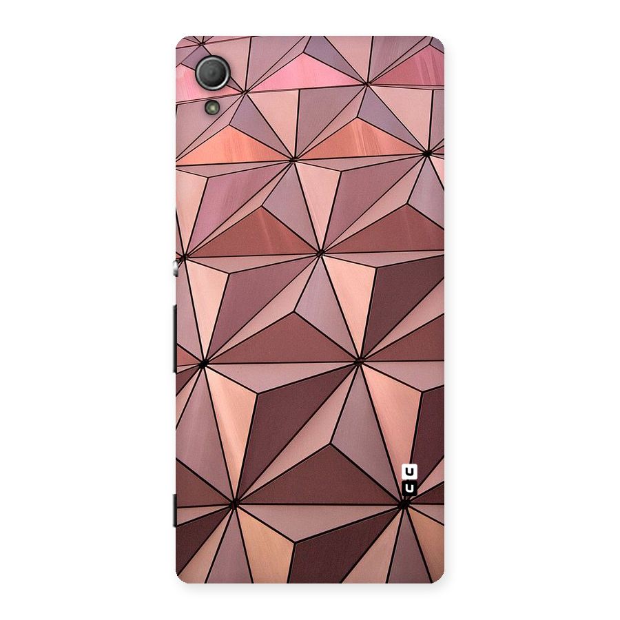 Rosegold Abstract Shapes Back Case for Xperia Z4