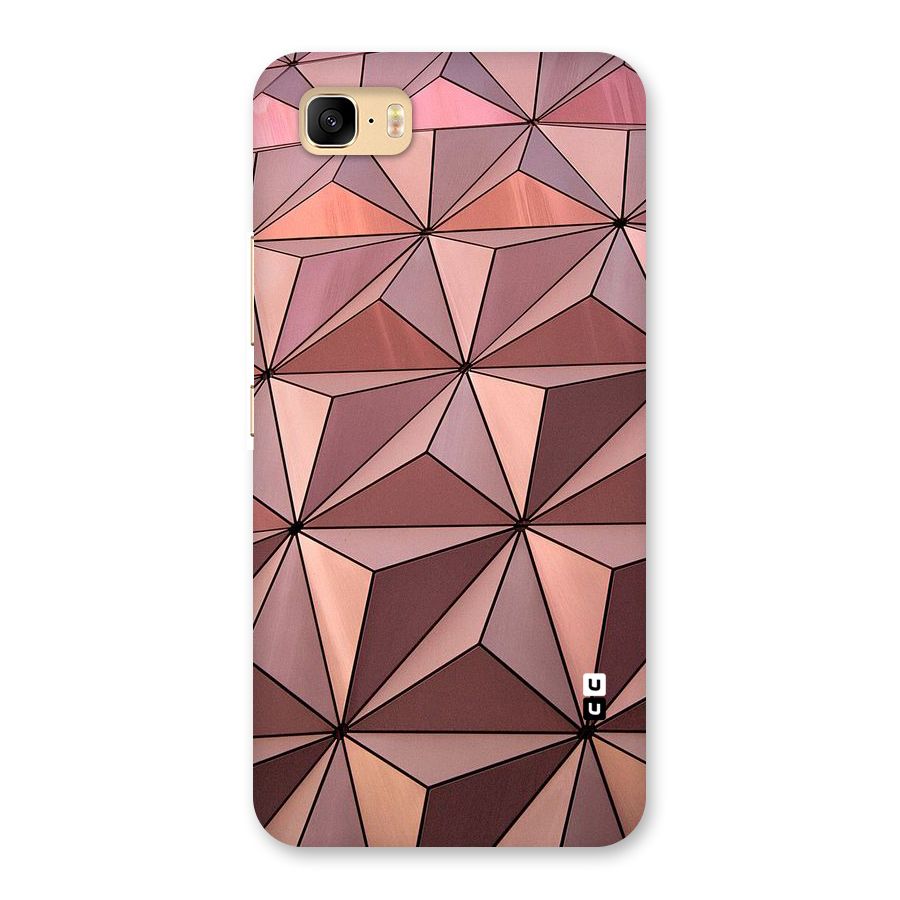 Rosegold Abstract Shapes Back Case for Zenfone 3s Max