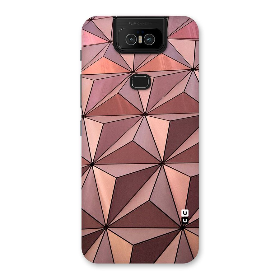 Rosegold Abstract Shapes Back Case for Zenfone 6z