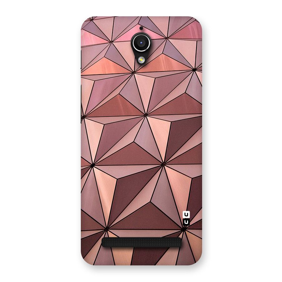 Rosegold Abstract Shapes Back Case for Zenfone Go