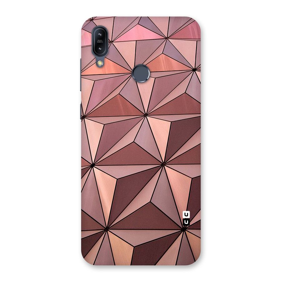 Rosegold Abstract Shapes Back Case for Zenfone Max M2