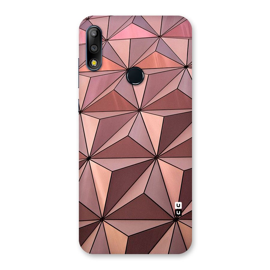 Rosegold Abstract Shapes Back Case for Zenfone Max Pro M2
