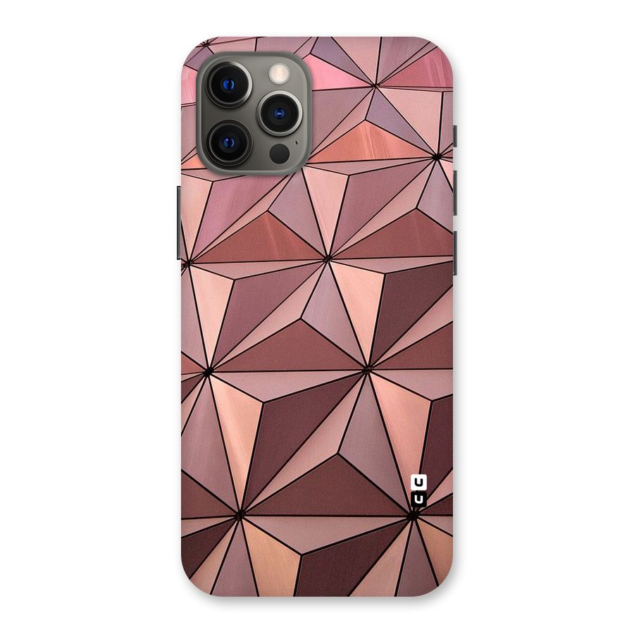 Rosegold Abstract Shapes Back Case for iPhone 12 Pro Max