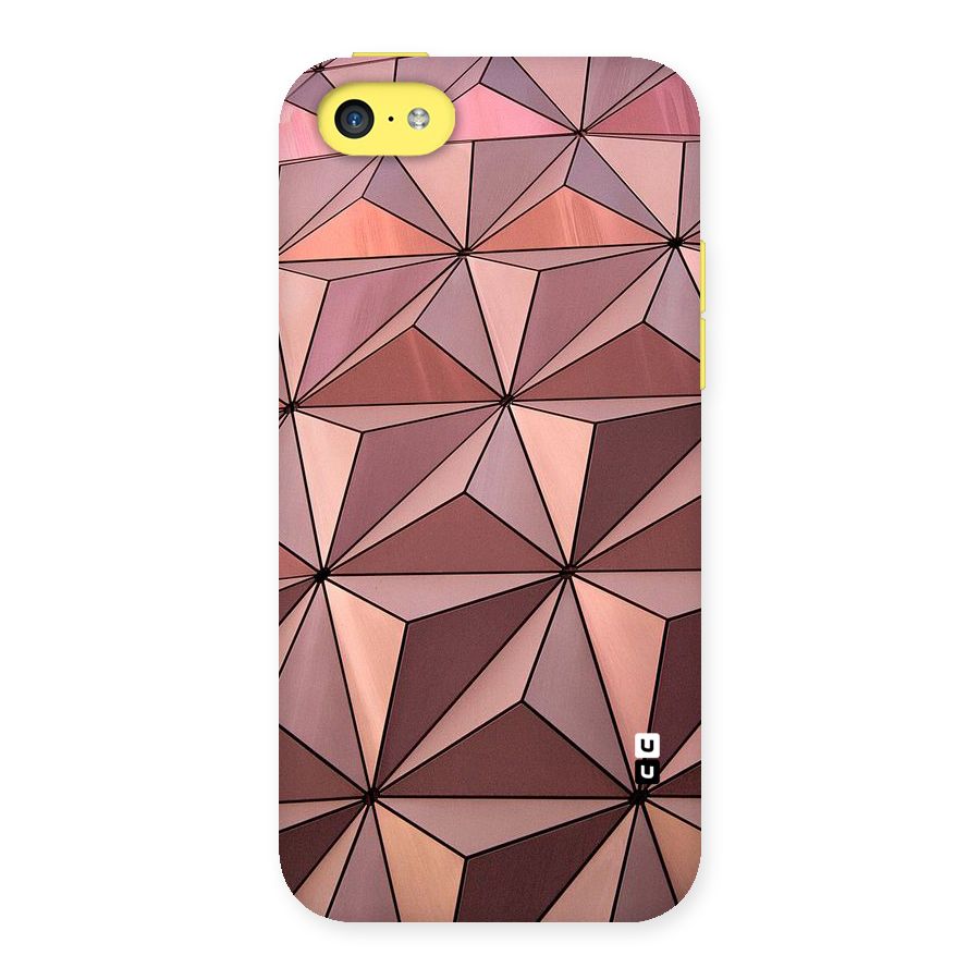 Rosegold Abstract Shapes Back Case for iPhone 5C