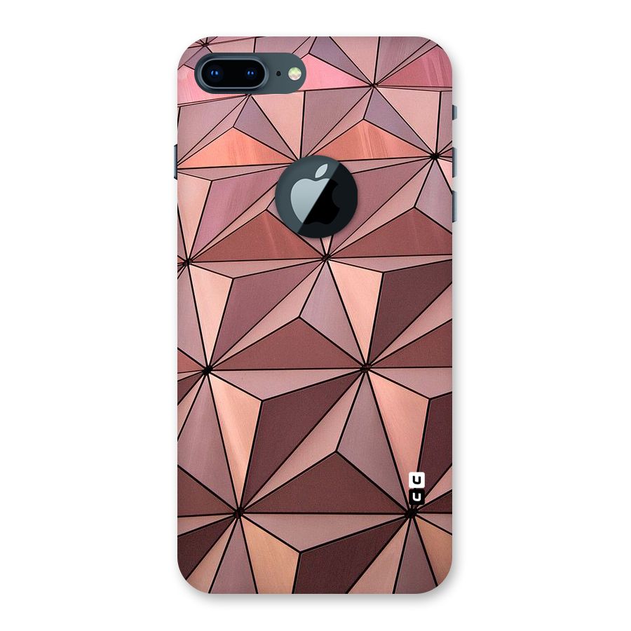 Rosegold Abstract Shapes Back Case for iPhone 7 Plus Logo Cut