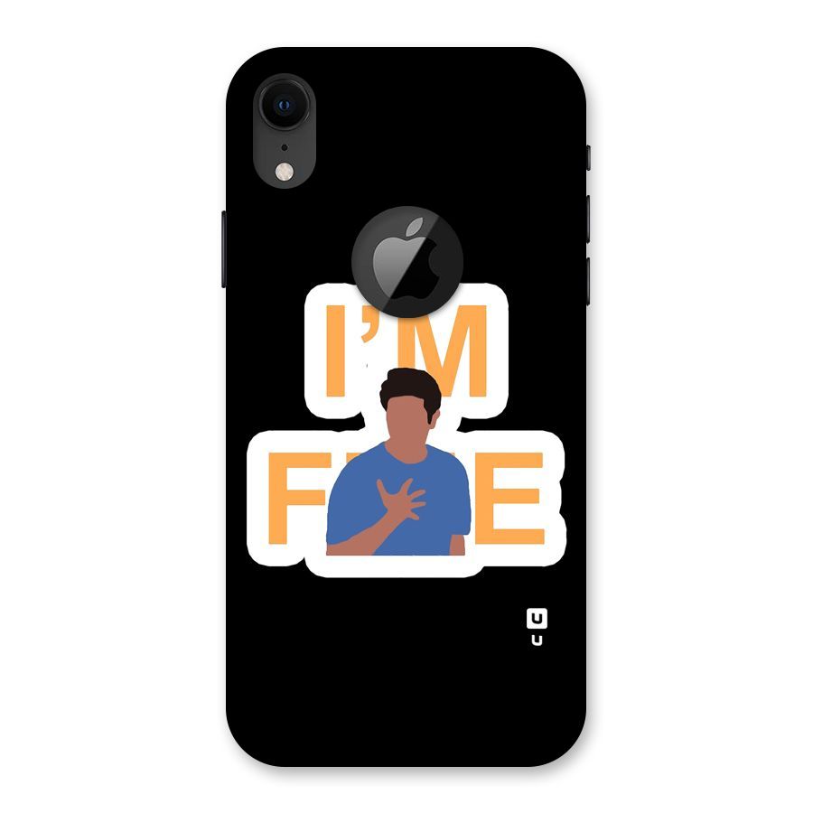 Ross is Fine Back Case for iPhone XR Logo Cut