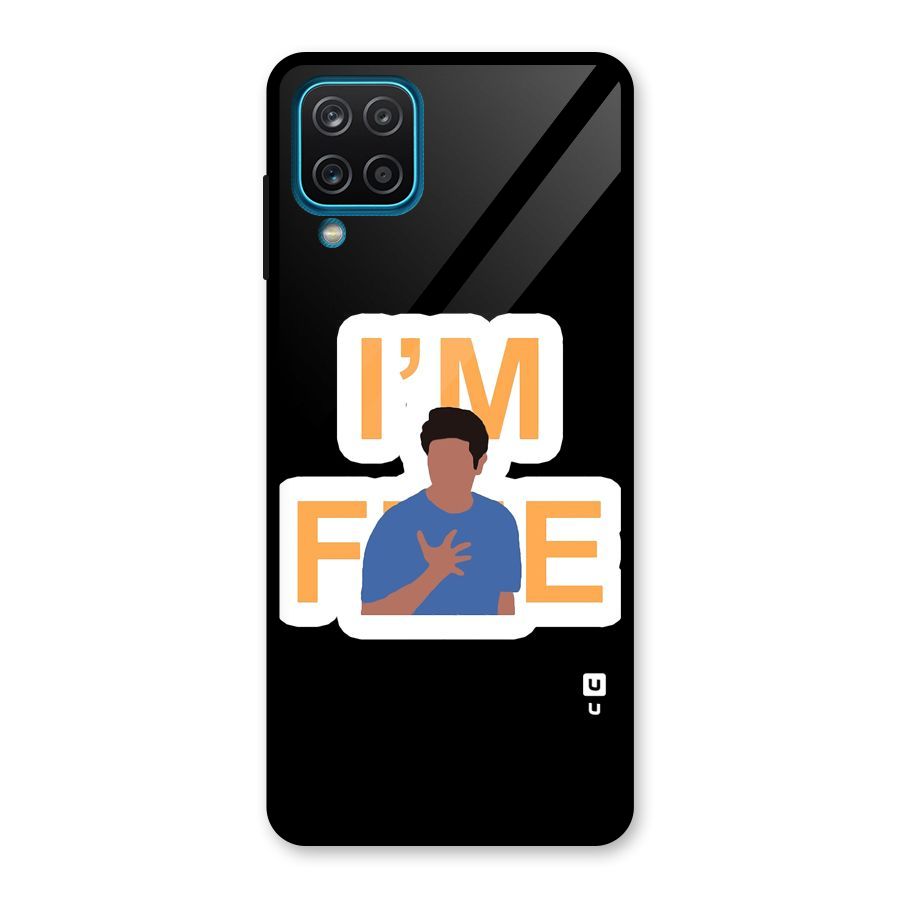 Ross is Fine Glass Back Case for Galaxy A12