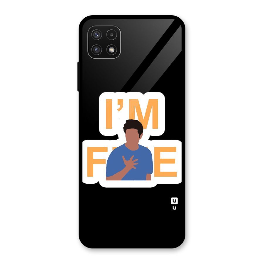 Ross is Fine Glass Back Case for Galaxy A22 5G