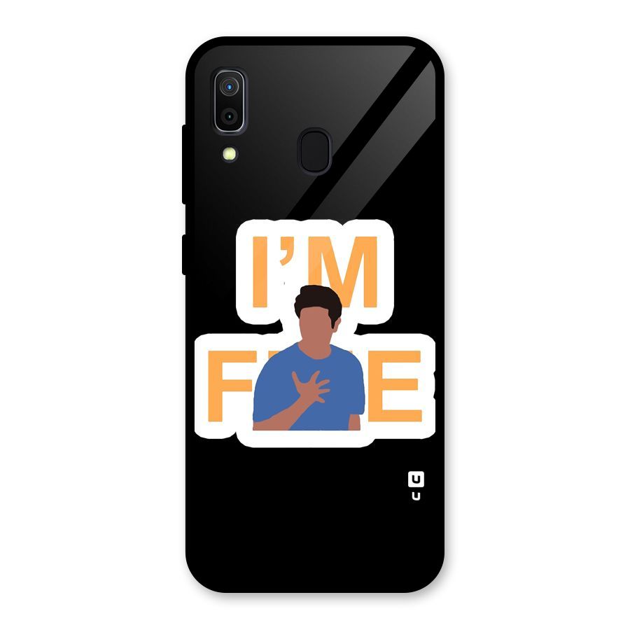Ross is Fine Glass Back Case for Galaxy A30