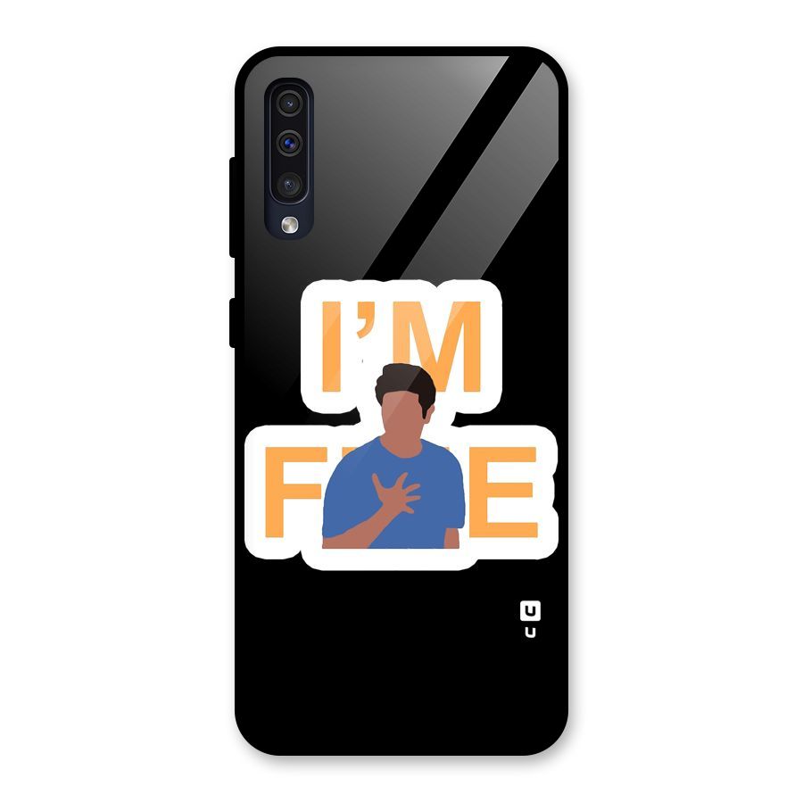 Ross is Fine Glass Back Case for Galaxy A50