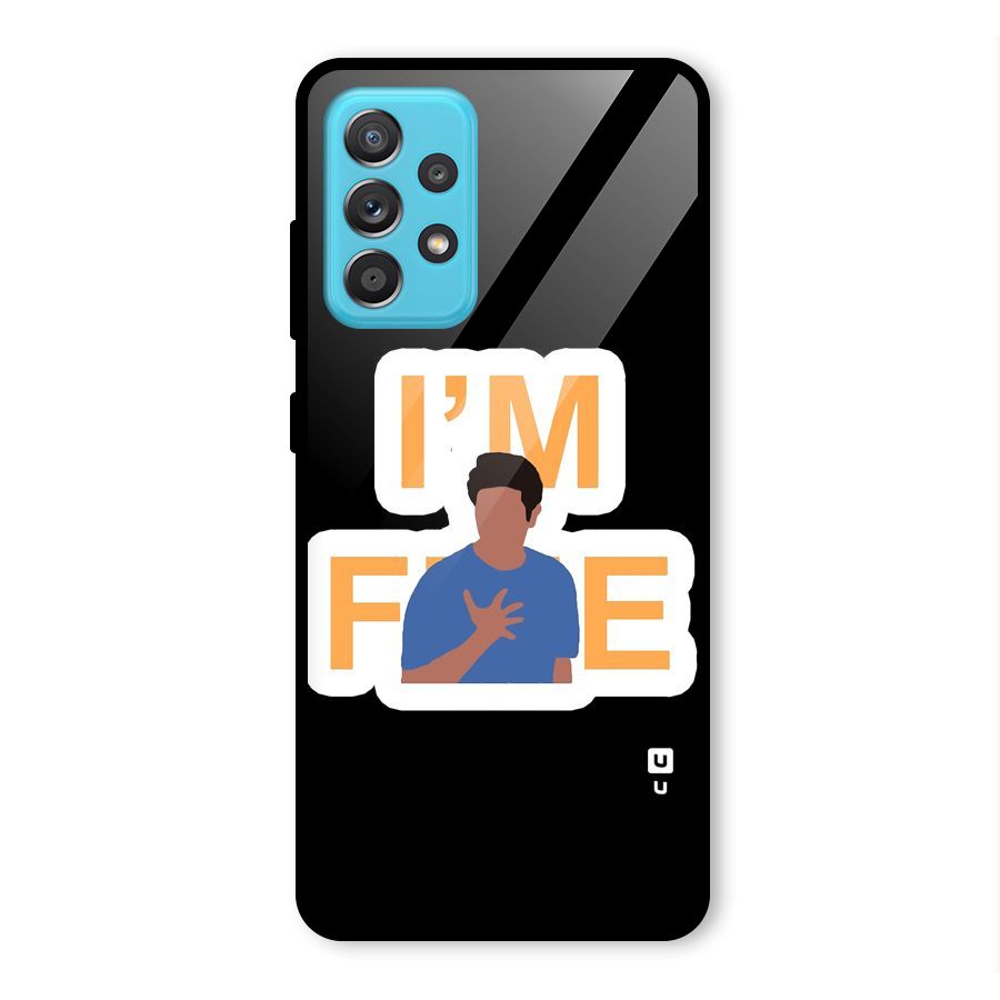 Ross is Fine Glass Back Case for Galaxy A52s 5G