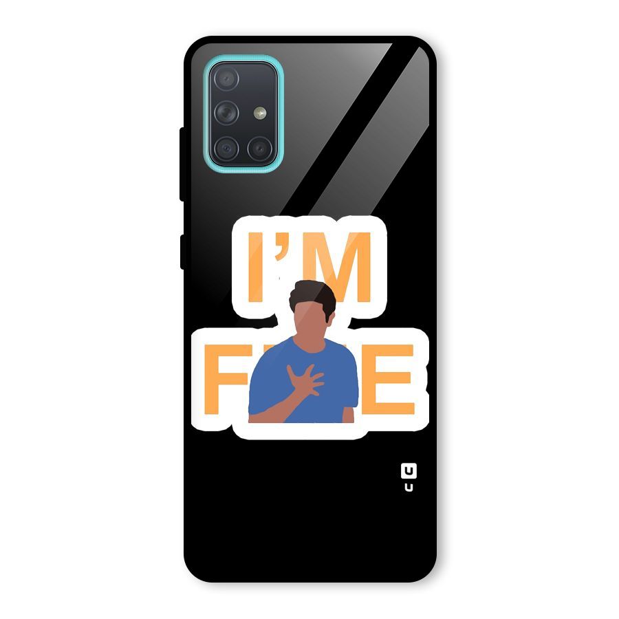 Ross is Fine Glass Back Case for Galaxy A71