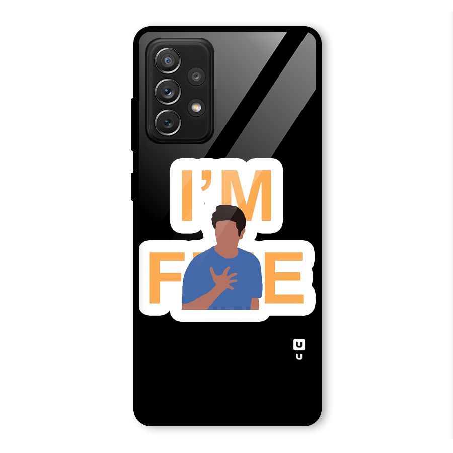 Ross is Fine Glass Back Case for Galaxy A72