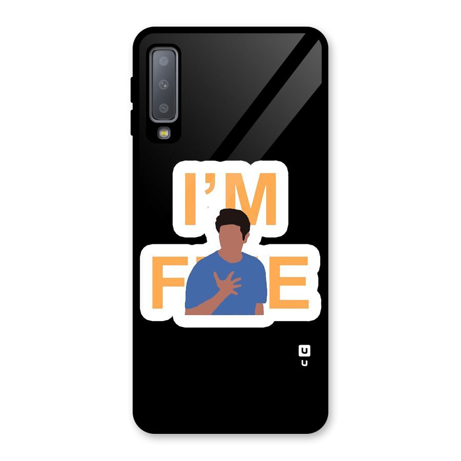 Ross is Fine Glass Back Case for Galaxy A7 (2018)