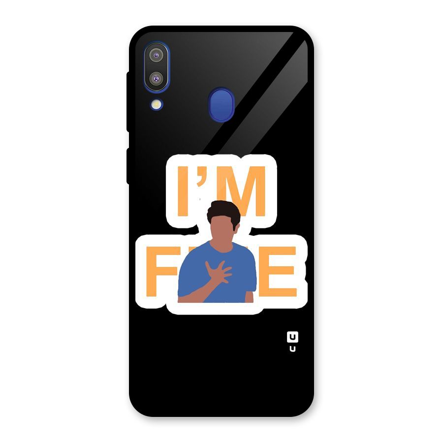 Ross is Fine Glass Back Case for Galaxy M20